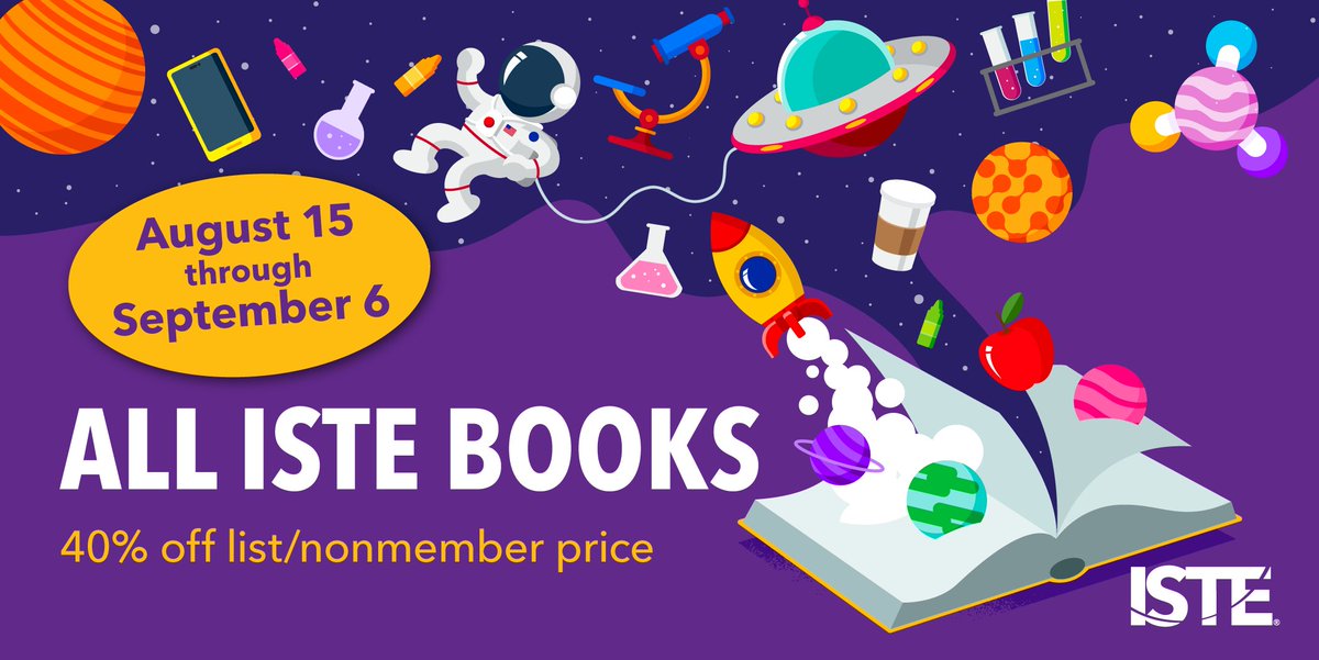 Sharing this amazing deal on all ISTE Books! #AuthenticEdVentures #ISTE