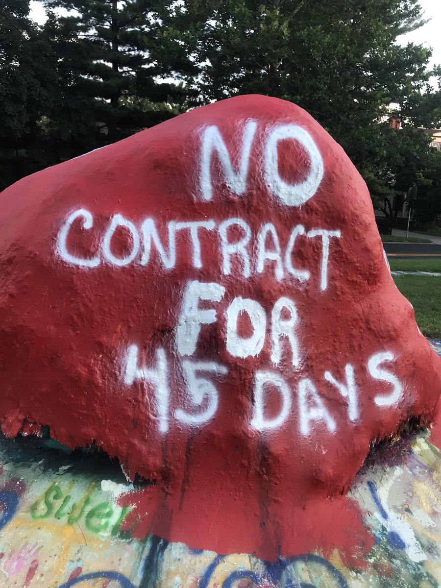 umpncStrong's tweet photo. Oh look, a giant red rock! Wonder if it will stay red until our Town Hall Speakout this Thursday in Ann Arbor? Nurses have something to say. 
#Hotlaborsummer #patientsoverprofits #UnionStrong #1u https://t.co/ycUv2PMh6C