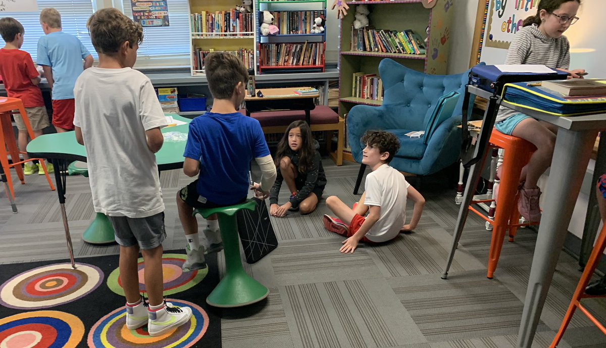 Getting those brains back in gear and practicing multiplication facts with a game. <a href="/belinder_prin/">Steve Yeoman, PhD</a> #4thgradeleaders #habit6synergize