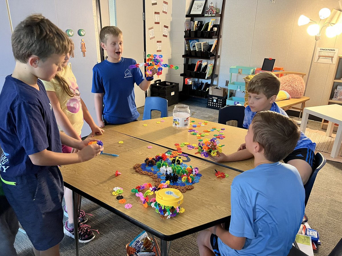 MrsMcM_DWE's tweet photo. We read, If I Built a School, and the kids had to build their own school using STEM items. So fun to see their creativity. Also, the Lego group included @HumbleISD_DWE and @KPeckEducator in their school! https://t.co/DsgJ2wVVMY