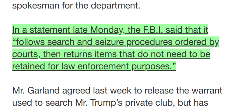 maggiediffs's tweet photo. .@maggiet1m3 Update to: 'Justice Dept. Objects to Releasing Affidavit Used to Search Trump’s Home' https://t.co/hwasFTAjj7 https://t.co/jGLUyi5JQE