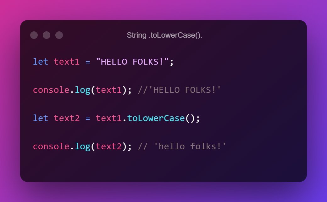 JavaScript String Methods and Properties. A Mega 🧵. - Thread from ...