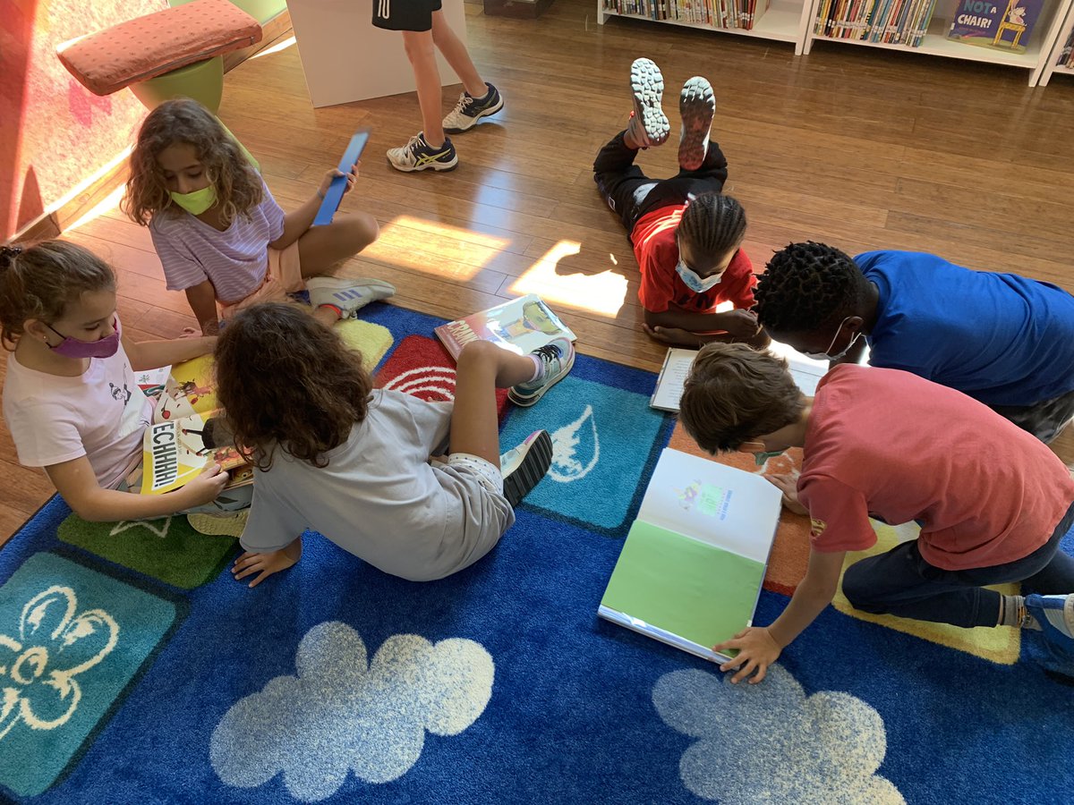 Leah_Ittner's tweet photo. What and incredible feeling to watch the excitement on the faces of children as they re-enter to the library for the first time last week. #booklove Excellent week of getting to know learners as readers #wwa and understanding how the library is organized #wwoo #aismlearns https://t.co/K7aaA03wrR