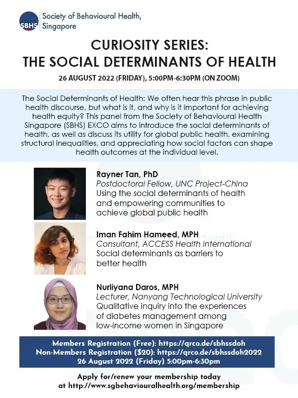Society of Behavioural Health, Singapore tweet media