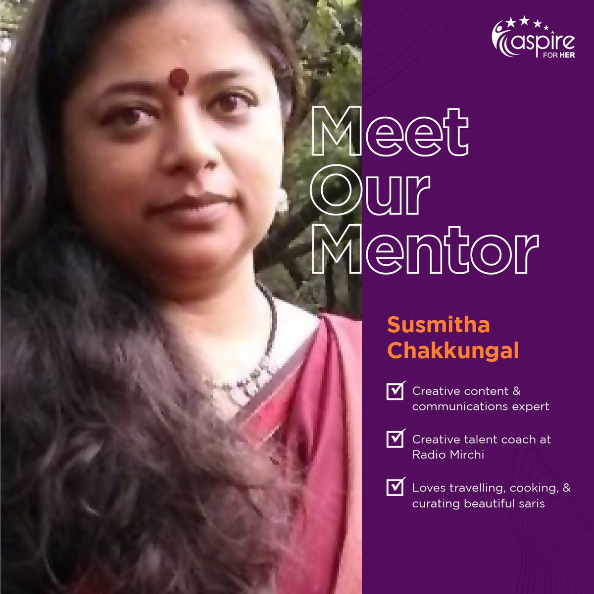 her_aspire's tweet photo. Creating content or managing crises communication can make or break your goals. That’s what our mentor Susmitha Chakkungal specialises in. Find her on our Mentors page for help on your communication plan.
#AFHMembersOnly – join us:
https://t.co/wmmyrhorqU https://t.co/573AFML2cU