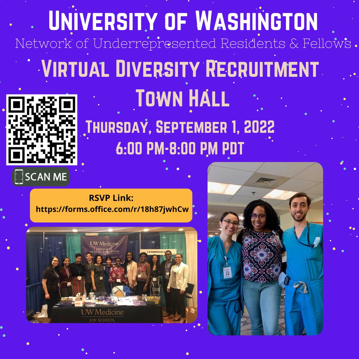 UW_NURF's tweet photo. Join UW NURF for our Virtual Diversity Recruitment Town Hall Meeting! 
Thursday September 1st  6-8pm https://t.co/UJur4N8ksv