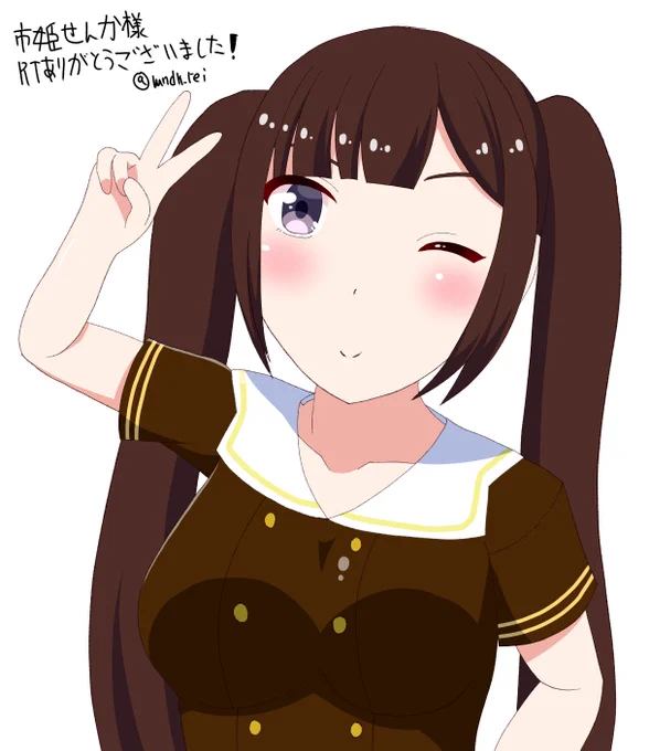 遅くなってすみません…><「RTしたVtuberさんを描く」から市姫せんかさんを描かせていただきました! #せんかの美術館 