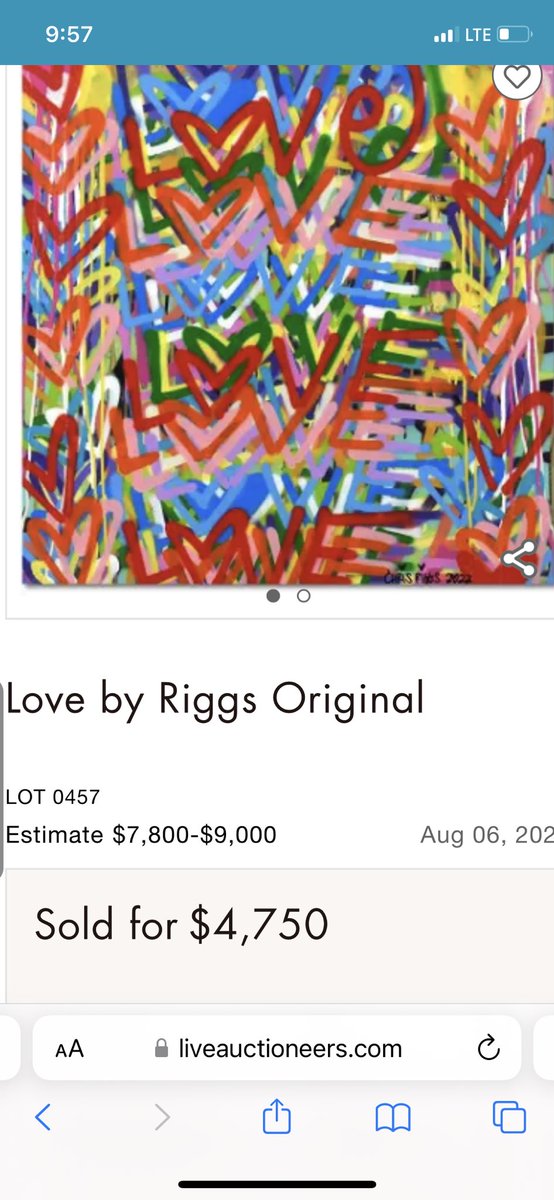 RiggsArt's tweet photo. #ChrisRiggs love painting sold #Auction #lot #art #arts #painting https://t.co/mSUlGp8Dql