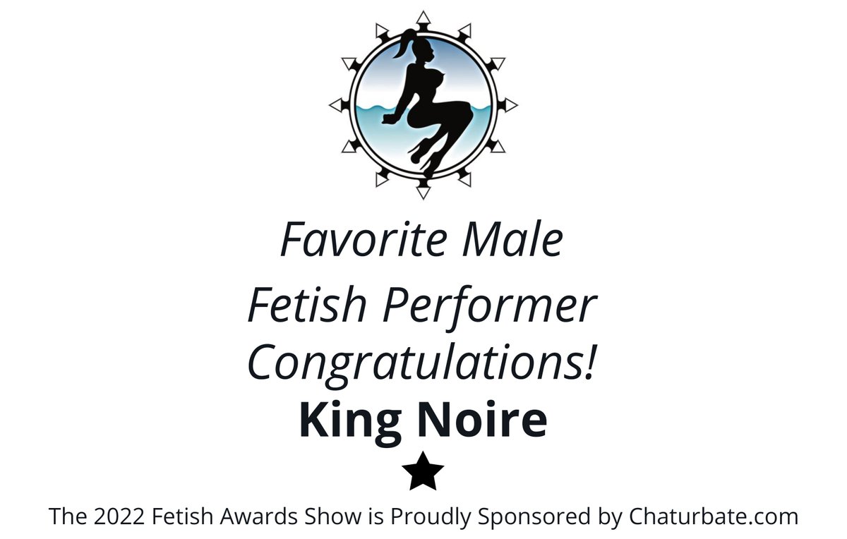 CONGRATULATIONS to <a href="/KingNoire/">King Noire “The Experience”</a> the Winner of the Favorite Male Fetish Performer Award at the 5th Annual #FetishAwards Sponsored by <a href="/chaturbate/">Chaturbate.com</a>