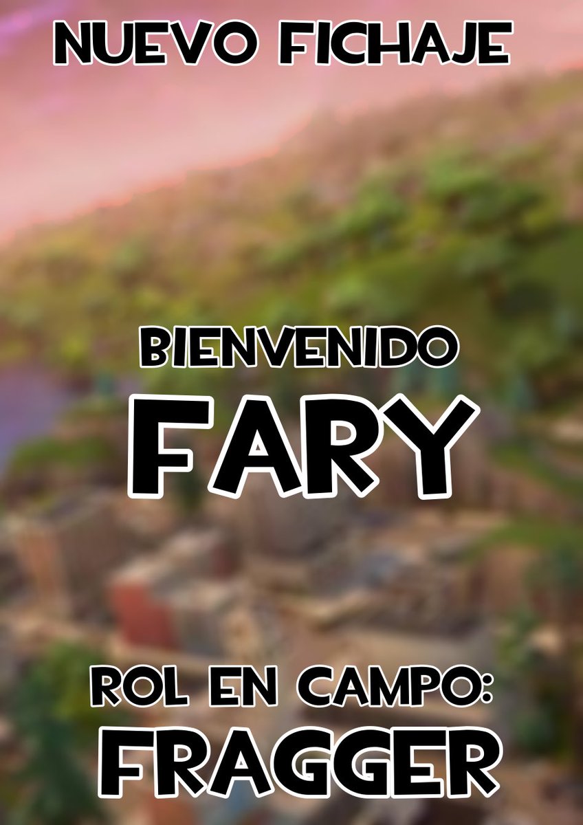 TOPCLANTWT's tweet photo. NUESTRO NUEVO FICHAJE!! BIENVENIDO FARY! https://t.co/RnBcmNsXhU