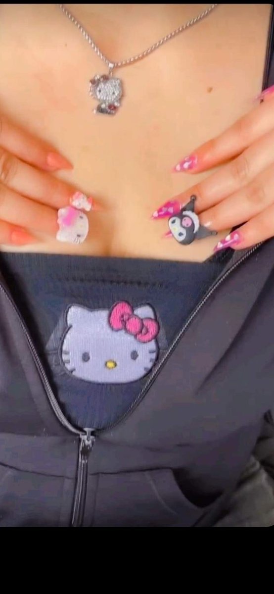 la_neriii's tweet image. regalito de cumple para mi bien kawaii.🥺💗🎂
#hellokittynails #HelloKitty #cutepink