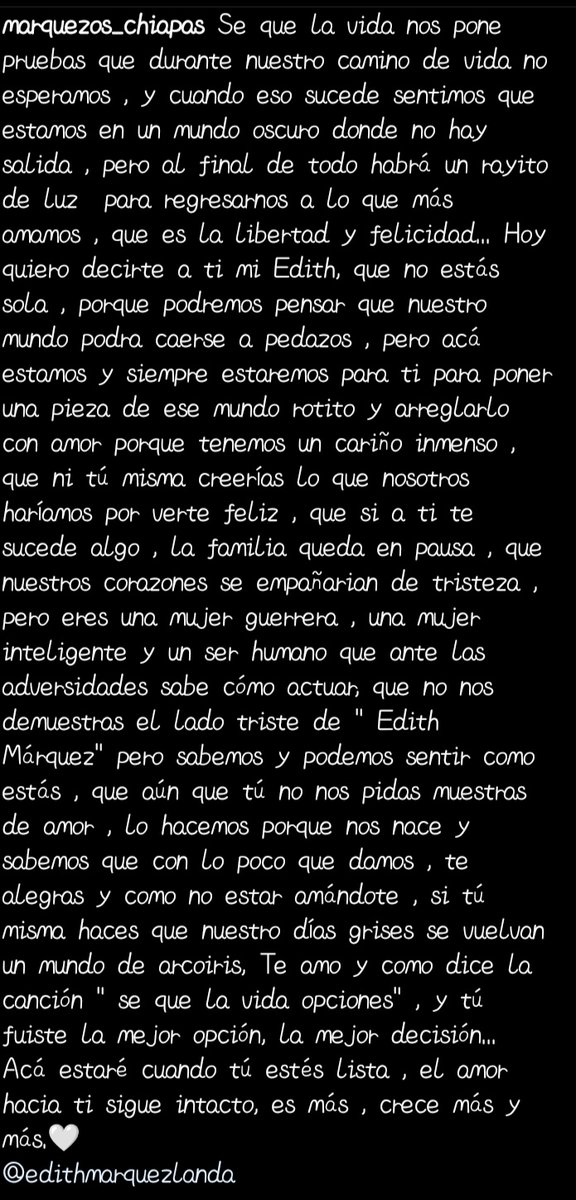 Ximena_Fan26's tweet photo. Toda la vida amándote ✨ @EdithMarquezL 
#Marquezos_Chiapas https://t.co/A6Jt8xvalp
