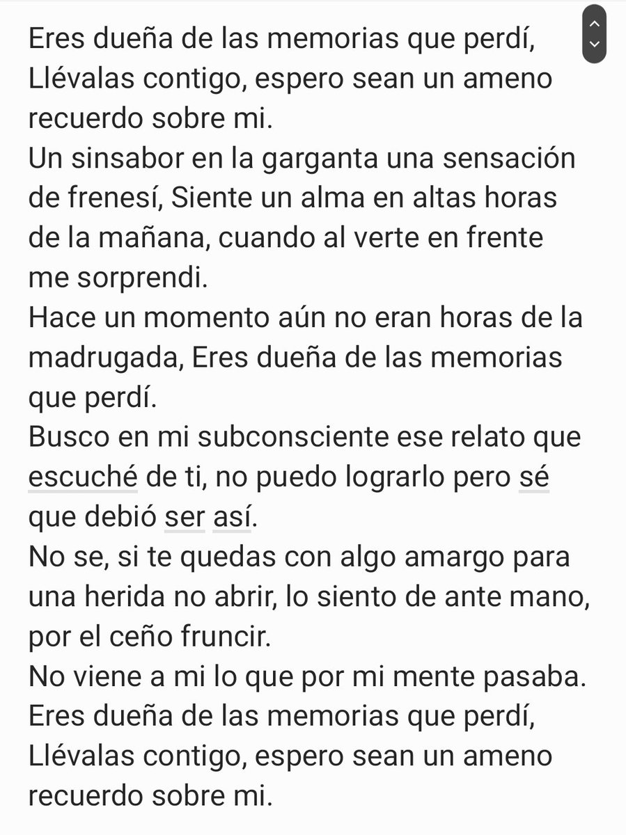 juankaballeroc's tweet photo. Eres dueña de las memorias que perdí. ✍️ https://t.co/y2vCqFhxiT