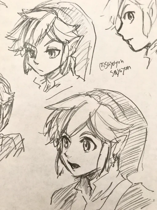 スカウォリンクの顔の描き方をちょっとガショガショ練習していた✍️ 