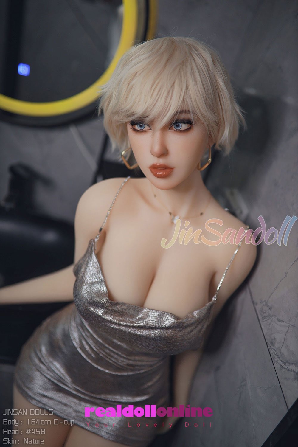 Kat: 164cm J-Cup Blonde Teen WM Sex Doll, Muscular Body, Head 398