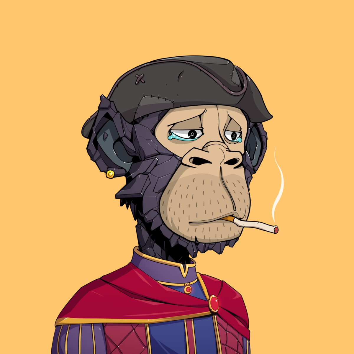 James_Adams32's tweet photo. The "Duke" @0xApes_NFT 

With the passage of time, the sailor became a duke, hence the release of the tears he's been fighting back...thinking of simpler times on the ship, where the tobacco tasted like the sea. https://t.co/mzBKR2DN0K