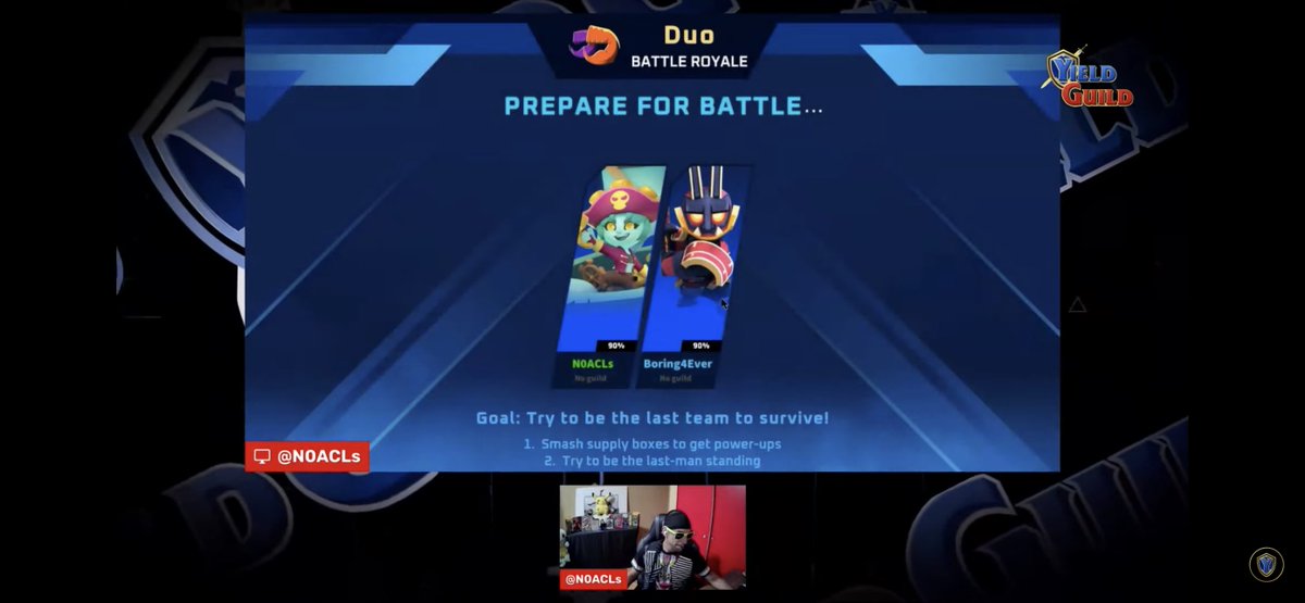 pogworldchamp's tweet photo. WOW! Touched on recent events &amp; a HUGE shoutout to @OGsLastHurrah &amp; the crew for their competitive spirit. Plenty of Tournaments going down lately! An EPIC Duo session with The Legendary Ninja, @Boring4ever106. GG’s with the @YieldGuild fam across the globe, WP! #WeAreYGG🏰🛡⚔️💚 https://t.co/oMvPJFhORp