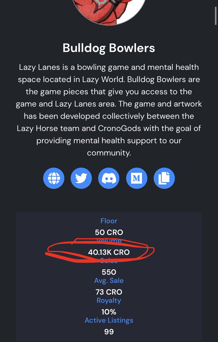 Lazy_Lanes's tweet photo. Something to be excited about 🤩🎉 
We have officially reached 40k #Cro volume on @EbisusBay marketplace🎊 we have also passed 1k followers on our twitter page ☮️💚 Now which lucky 🍀  #Bulldog gets to walk away with a  @LazyHorseRC Golden stud #Ethereum 🐎 https://t.co/QjUpSd4bTy