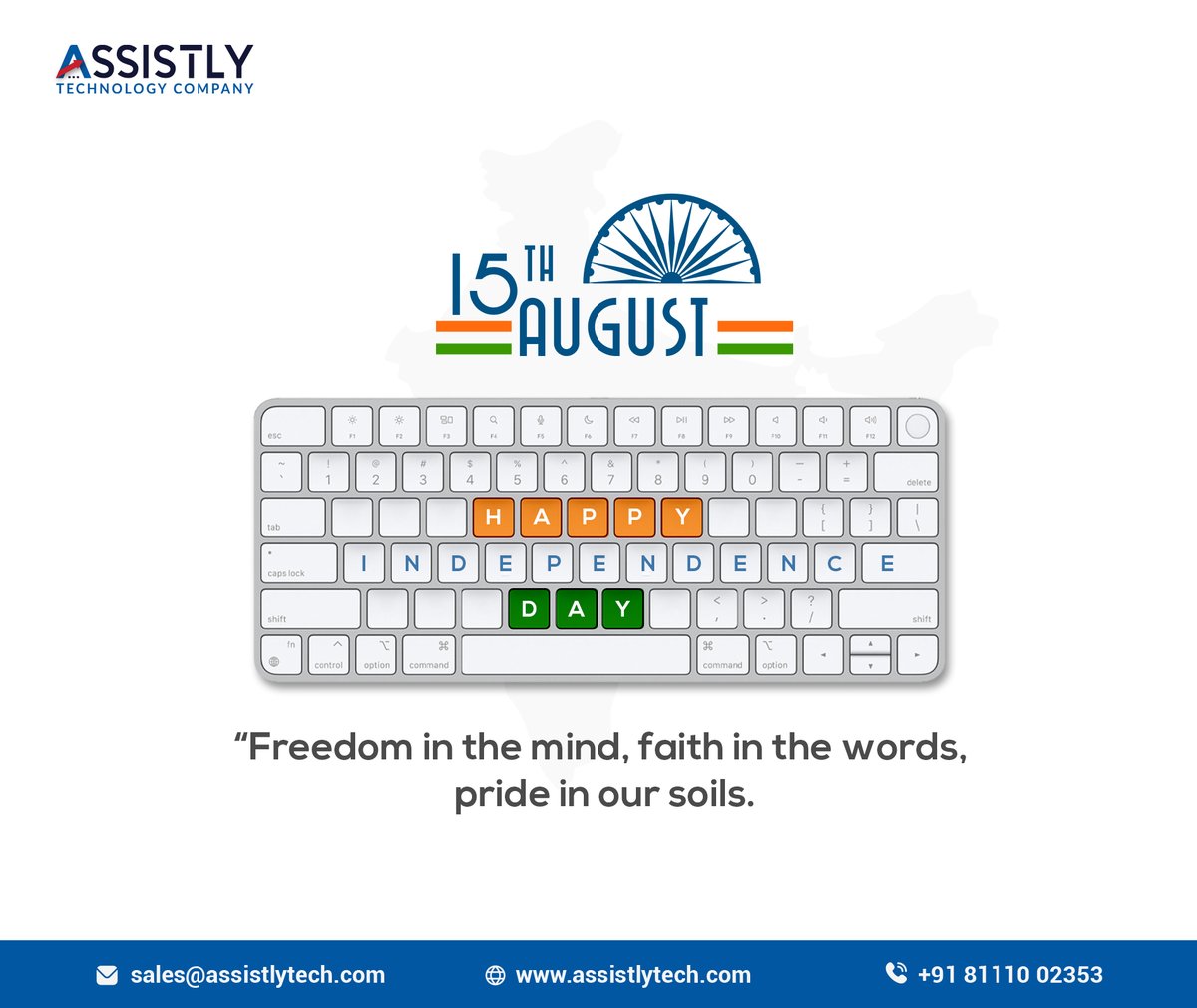Gladxe_'s tweet photo. It's a moment of pride to celebrate the 75th Independence day of our nation.
#independenceday2022 #indiaat75 #independenceday #assistlytech https://t.co/pPwMWU60XL