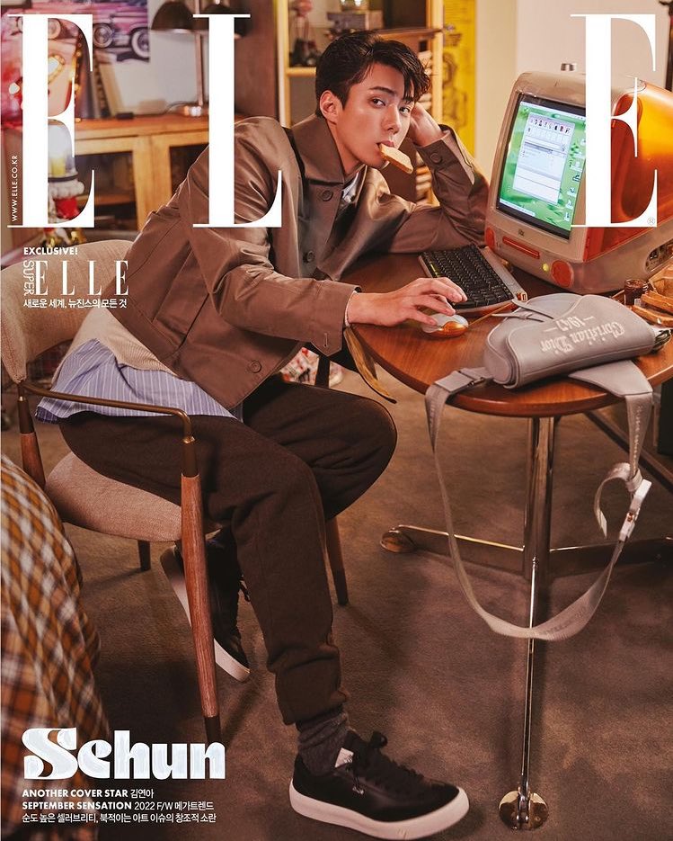 sehunportrait's tweet photo. “EXO Sehun stars the cover of ELLE Korea for September 2022 issue. Sehun speaks with ELLE about what he most thinks about these days and his current passions.” #DiorWinter22 — ellekorea ins https://t.co/3Lgwvv52Ap