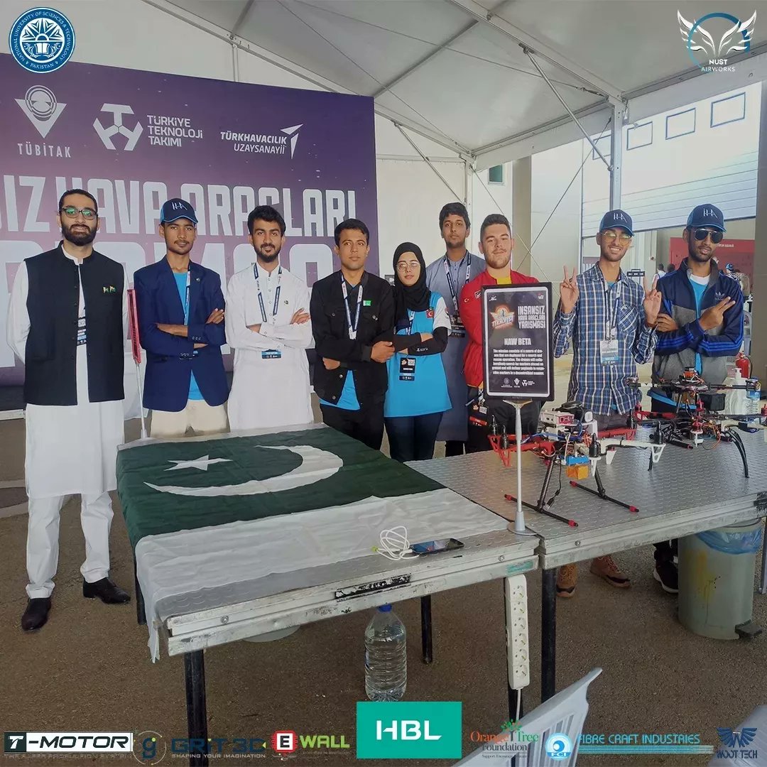 NustAirworks's tweet photo. Teknofest was teeming with an audience that was enthusiastic to learn and experience the drone culture.A big part of the experience was engaging with the audience at the event,particularly the youth,telling them about our goals and representing Pakistan on an international stage. https://t.co/a2GitEf1hB