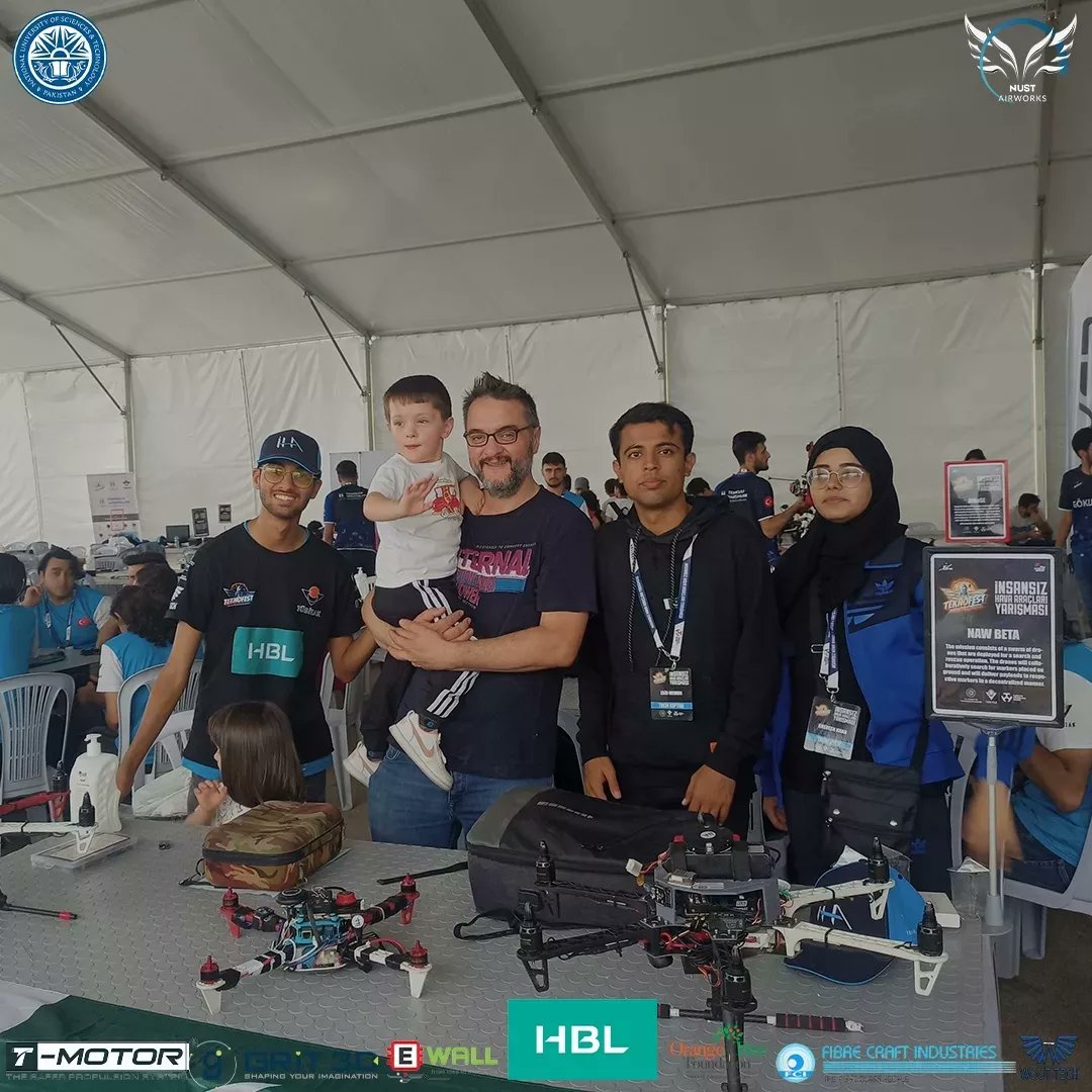 NustAirworks's tweet photo. Teknofest was teeming with an audience that was enthusiastic to learn and experience the drone culture.A big part of the experience was engaging with the audience at the event,particularly the youth,telling them about our goals and representing Pakistan on an international stage. https://t.co/a2GitEf1hB