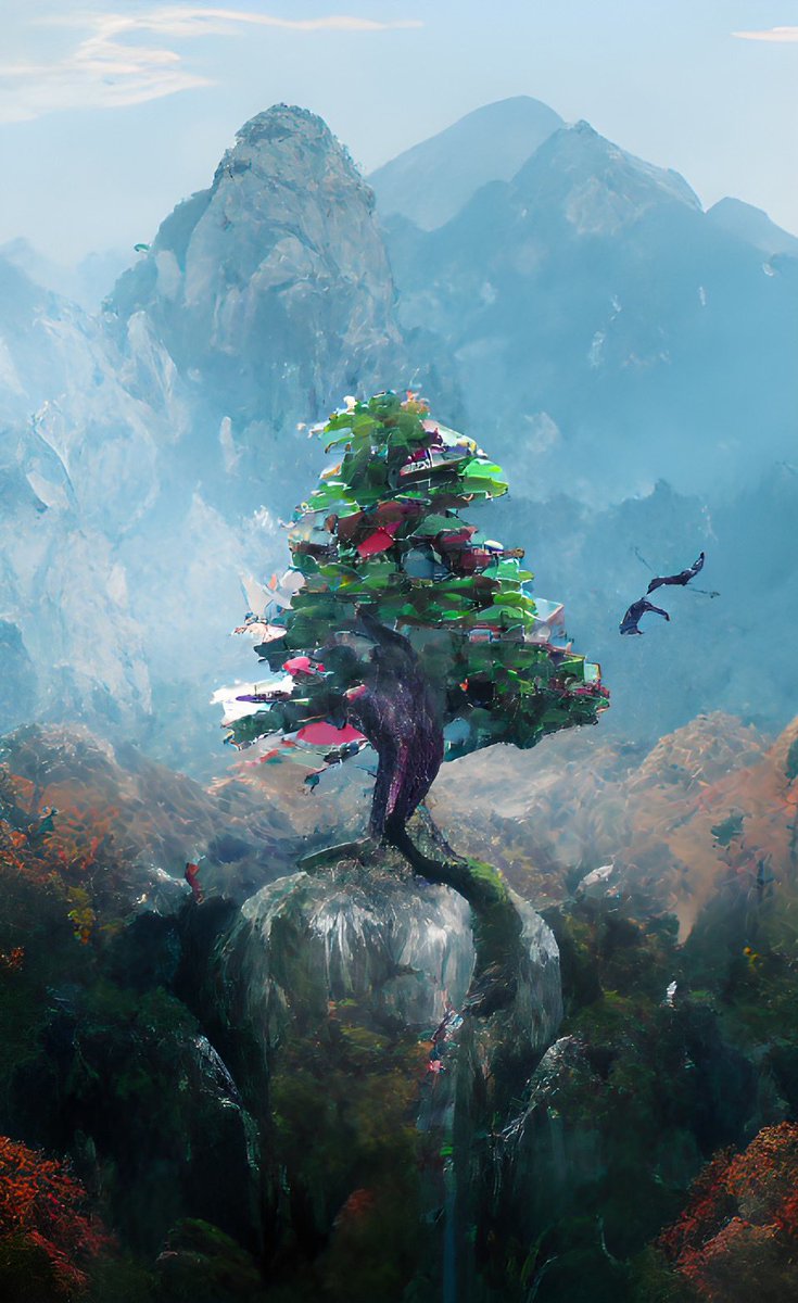 nftrilogy's tweet photo. 🎟 The Tree of Life ETH Raffle 🎟 

📌 Utility
✅ Stunning AI generated art piece &amp; new mobile wallpaper 🖼 
✅ Raffle Ticket 🎟 

🏆 Prizes
☑️ Reveal 1 of 5 Ultra Rares get 5 ETH
☑️ 2 draws - 5 winners to get 2.5 ETH each &amp; 5 winners to get 1 ETH each

➡️ https://t.co/1cDOdtS00R https://t.co/viJJW62AwJ