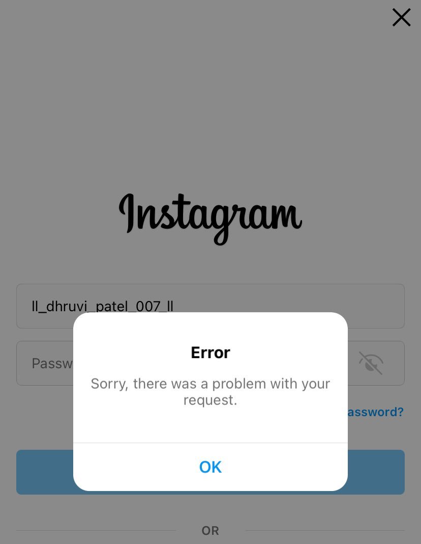 MissEnsiChegini's tweet photo. @instagram this is the error message that keeps coming up ! Why can I not log into my account ? I’ve tried everything ! https://t.co/5waofS8Qg1