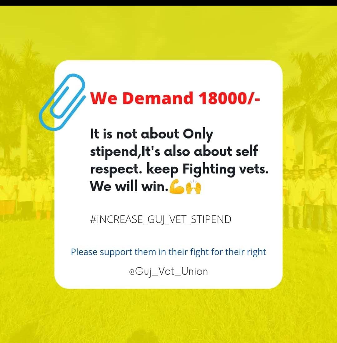 #Increase_Guj_Vet_Stipend
🩺💪🏻