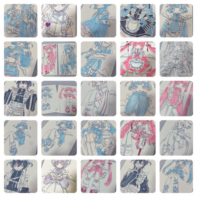 いっぱい描いたな…ドローイング展…(入り切らなかった) 