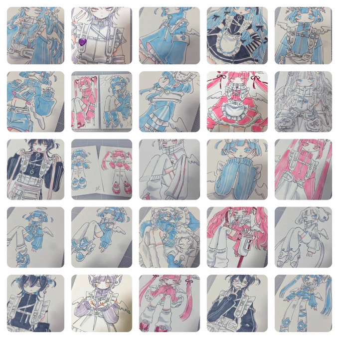 いっぱい描いたな…ドローイング展…(入り切らなかった) 