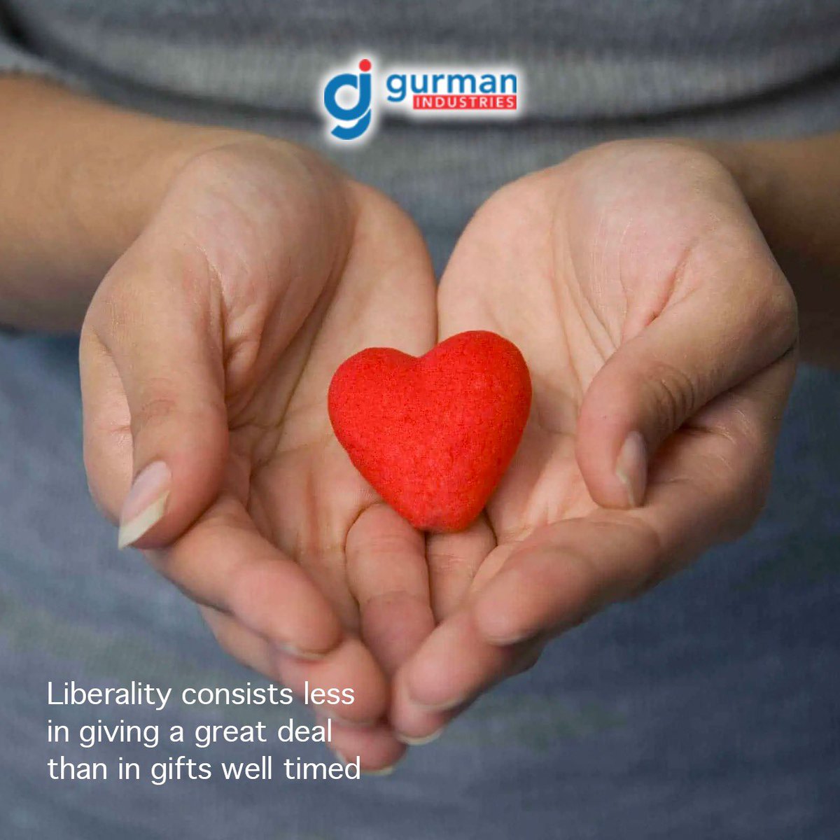 GURMANINDUSTRI1's tweet photo. #Liberality #consists #less in #giving a #great #deal than in #gifts well #timed

#GurmanIndustries

@sukhpreetSBjp https://t.co/7GPir2Z4I1