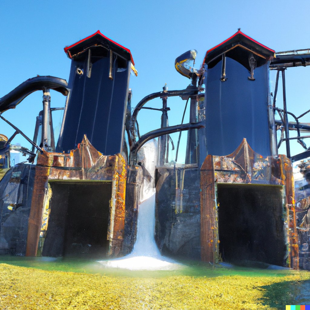 stanimirovb's tweet image. So, I have #dalle2 access now. This is a heavy metal themed waterpark