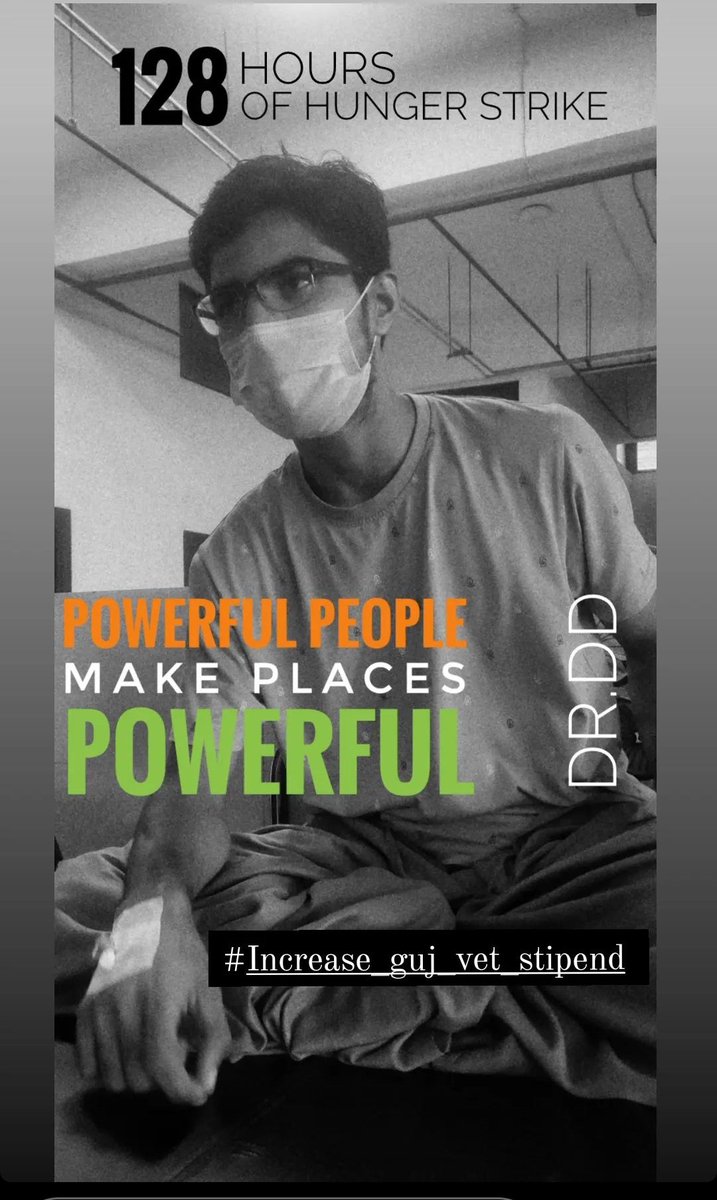 Govt sleeping peacefully while our hungry mates are on hunger strike. 
#Increase_Guj_Vet_Stipend 
#guj_veterinary_students_on_strike 
#guj_vet_union 
<a href="/AAPGujarat/">AAP Gujarat</a> <a href="/ArvindKejriwal/">Arvind Kejriwal</a>
<a href="/Gopal_Italia/">Gopal Italia</a> @Isudan_Gadhvi
<a href="/CMOGuj/">CMO Gujarat</a> <a href="/RaghavjiPatel/">Raghavji Patel</a> <a href="/KanuDesai180/">Kanu Desai</a> <a href="/CRPaatil/">C R Paatil</a> <a href="/ndtv/">NDTV</a> <a href="/tv9gujarati/">Tv9 Gujarati</a>