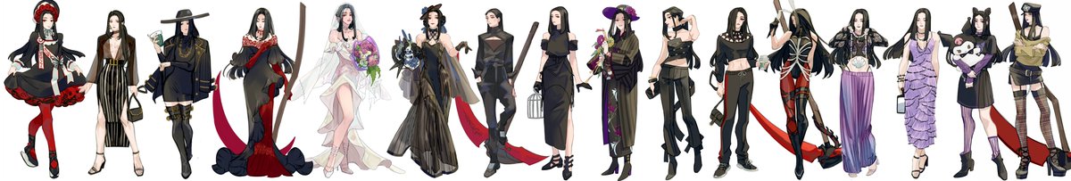 Nomdere's tweet photo. Outfits I have for Testament so far https://t.co/X4xAvsfio4
