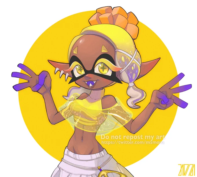 すりみ連合!!ウツホちゃん(Deep cut! Frye) #Splatoon3 #MNイラスト 