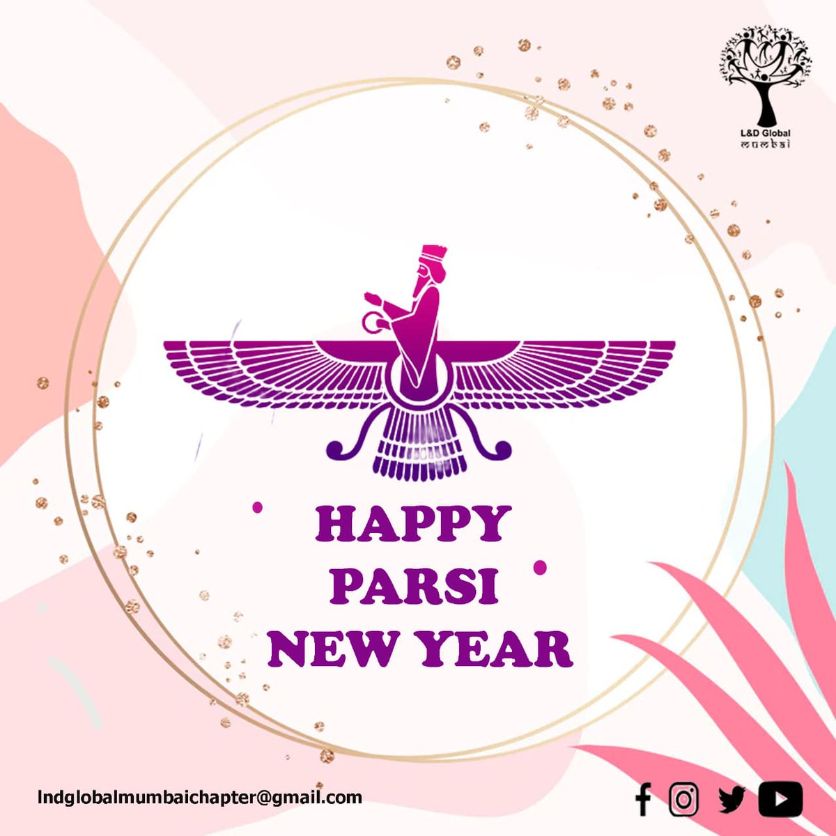 Connect_Talks's tweet photo. May this year bring memorable moments of glory and happiness!
On this auspicious occasion L&amp;D Global Mumbai wishes a very happy and a prosperous Parsi New Year.💐
#parsinewyear #newbeginnings #positivity #newyear2022 #zoroastrians #prosperous #parsis https://t.co/IoQLDT9MGC