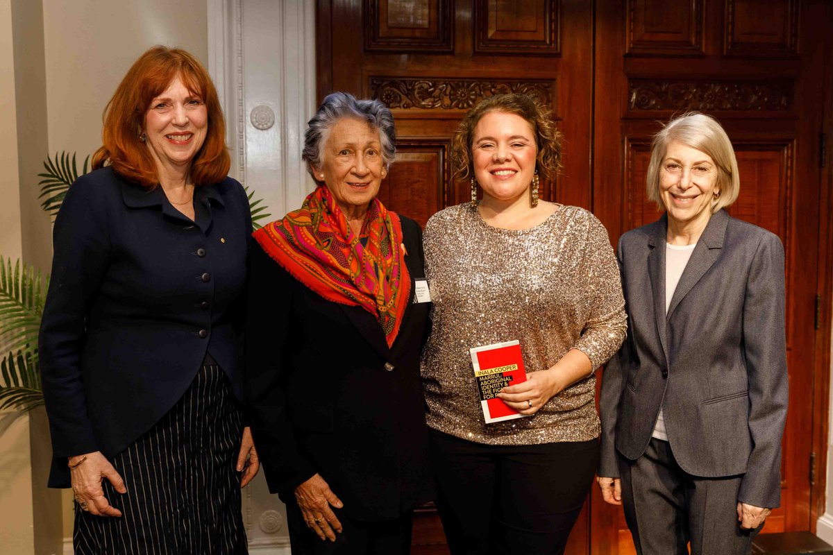 yoorrookjc's tweet photo. "You depict with such elegance the story of who you are... Your story was a fitting place for reference to #Yoorrook to sit, within your truth." - Chair Eleanor Bourke at the launch of @InalaCooperโs '#Marrul: Aboriginal Identity and the Fight for Rights'. https://t.co/l2LvER1ftj