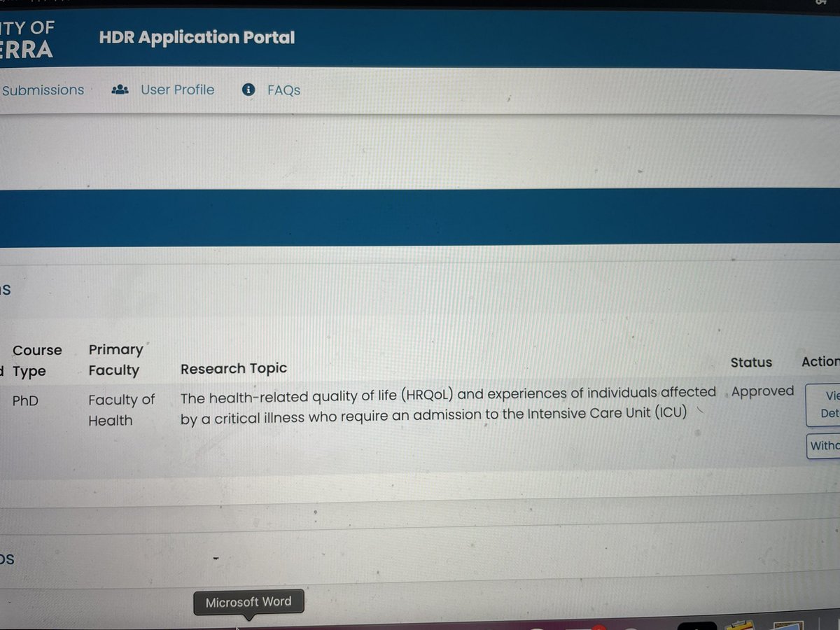 ShalynRourke's tweet photo. Very excited to announce that I have been accepted into the Doctor of Philosophy program at The University of Canberra! A huge thank you to Catherine for her ongoing support! @ProfCancerCare https://t.co/ZmNpmCeq10