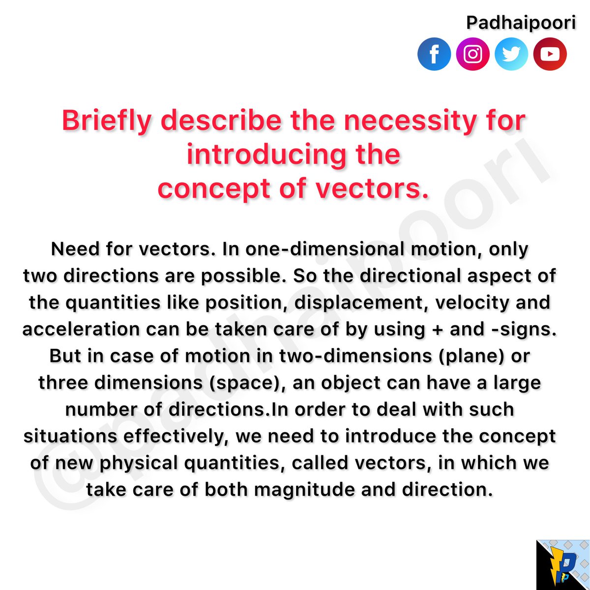 PadhaiPoori's tweet photo. Need of vectors in physics
Hello Guys 😊
Like share save follow for more
Keep loving
Keep sharing
Keep supporting
#padhaipoori #edupost #physics #class11physics #education #vectors #physicsfacts #physicslovers #physicsstudent #physicsnotes #physicsformula #physiotherapy https://t.co/dKkqGylWme