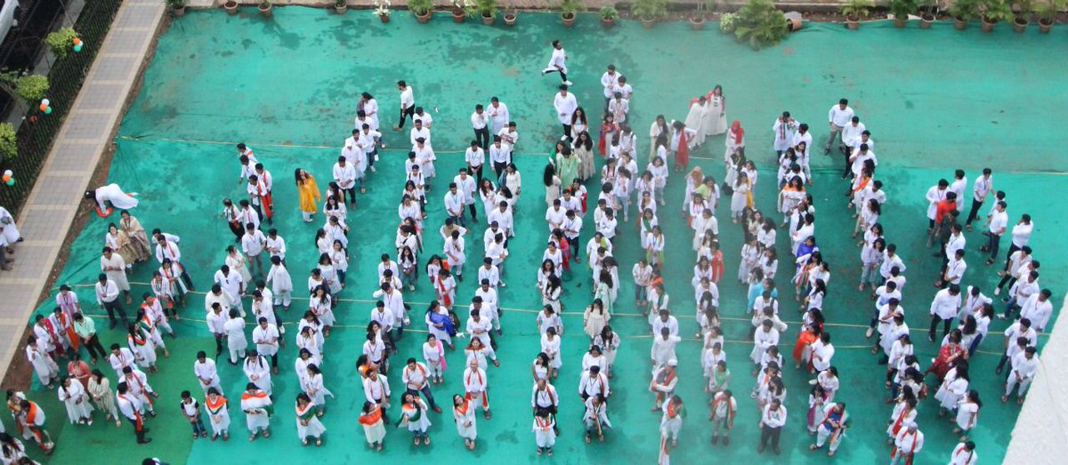 AIMSRMumbai's tweet photo. Celebrations of 75 years of Indian Independence with full zeal and enthusiasm at Aditya Education Campus.  Jai Hind!!

#independenceday2022 #azadikaamritmahotsav2022 #ncc #flaghoisting #nationalflag #HarGharTiranga https://t.co/X5qvkmW2XJ