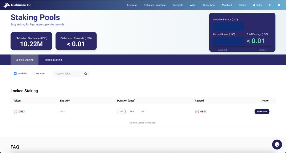 RocketXdc's tweet photo. More than $10M worth of $GBEX staked on the @globiance staking platform as of yet!

Looking forward to the possibility of more staking options like $XDC, $SRX, $PLI https://t.co/PCBPbqNtkT