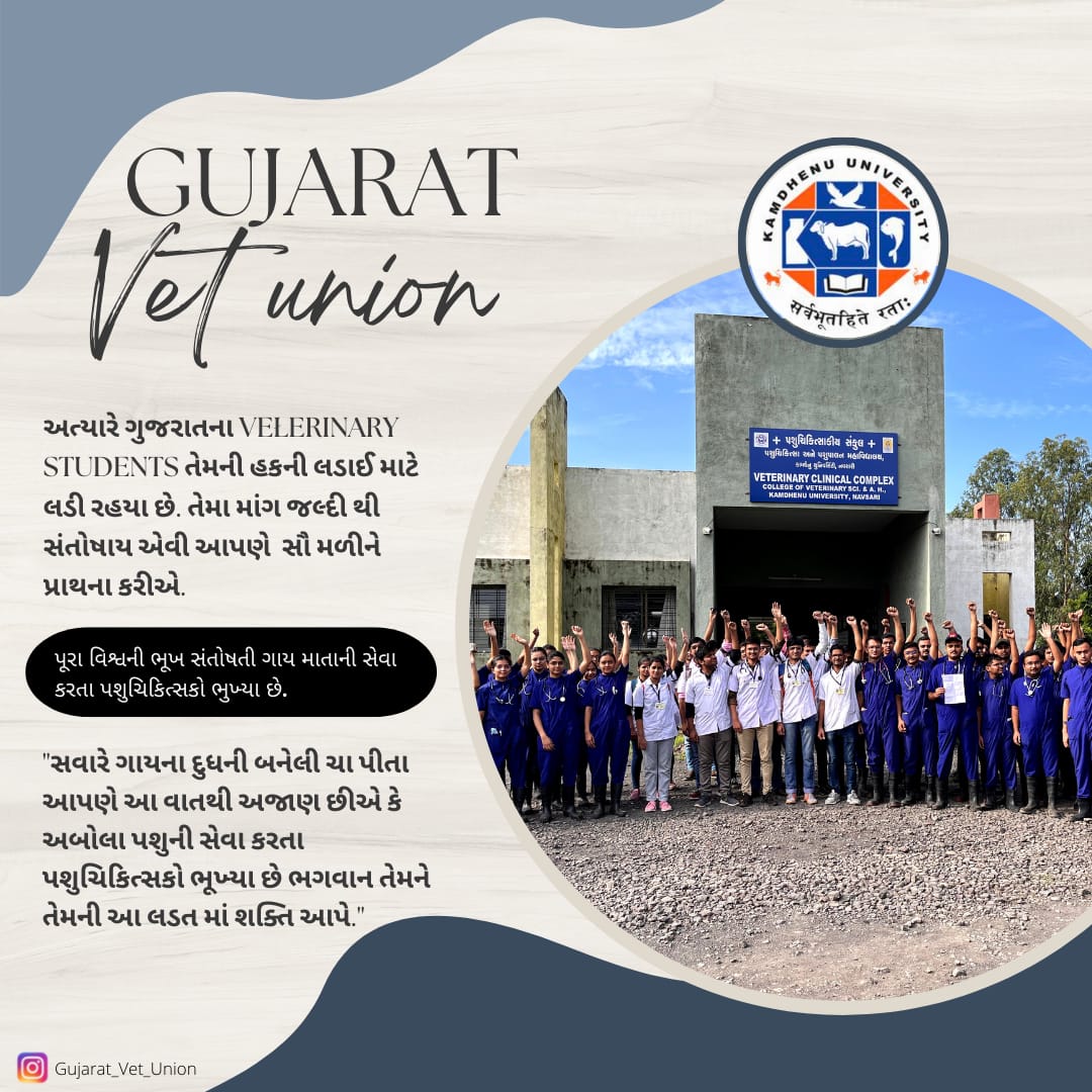 Govt sleeping peacefully while our hungry mates are on hunger strike.
#Increase_Guj_Vet_Stipend #guj_veterinary_students_on_strike 
#guj_vet_union <a href="/AAPGujarat/">AAP Gujarat</a> 
<a href="/Gopal_Italia/">Gopal Italia</a> <a href="/Isudan_Gadhvi/">Isudan Gadhvi</a>
<a href="/CMOGuj/">CMO Gujarat</a> <a href="/RaghavjiPatel/">Raghavji Patel</a> <a href="/KanuDesai180/">Kanu Desai</a> <a href="/CRPaatil/">C R Paatil</a> <a href="/ndtv/">NDTV</a> <a href="/tv9gujarati/">Tv9 Gujarati</a> <a href="/VtvGujarati/">VTV Gujarati News and Beyond</a>
