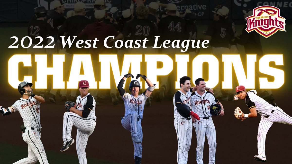 CHAMPIONS‼️

For the 6th consecutive season, and 9th overall, the Corvallis Knights are <a href="/WCLBaseball/">West Coast League</a> champs 🏆 🏆 🏆 🏆 🏆 🏆 🏆 🏆 🏆

#GetSticky #GotRDid #EDK