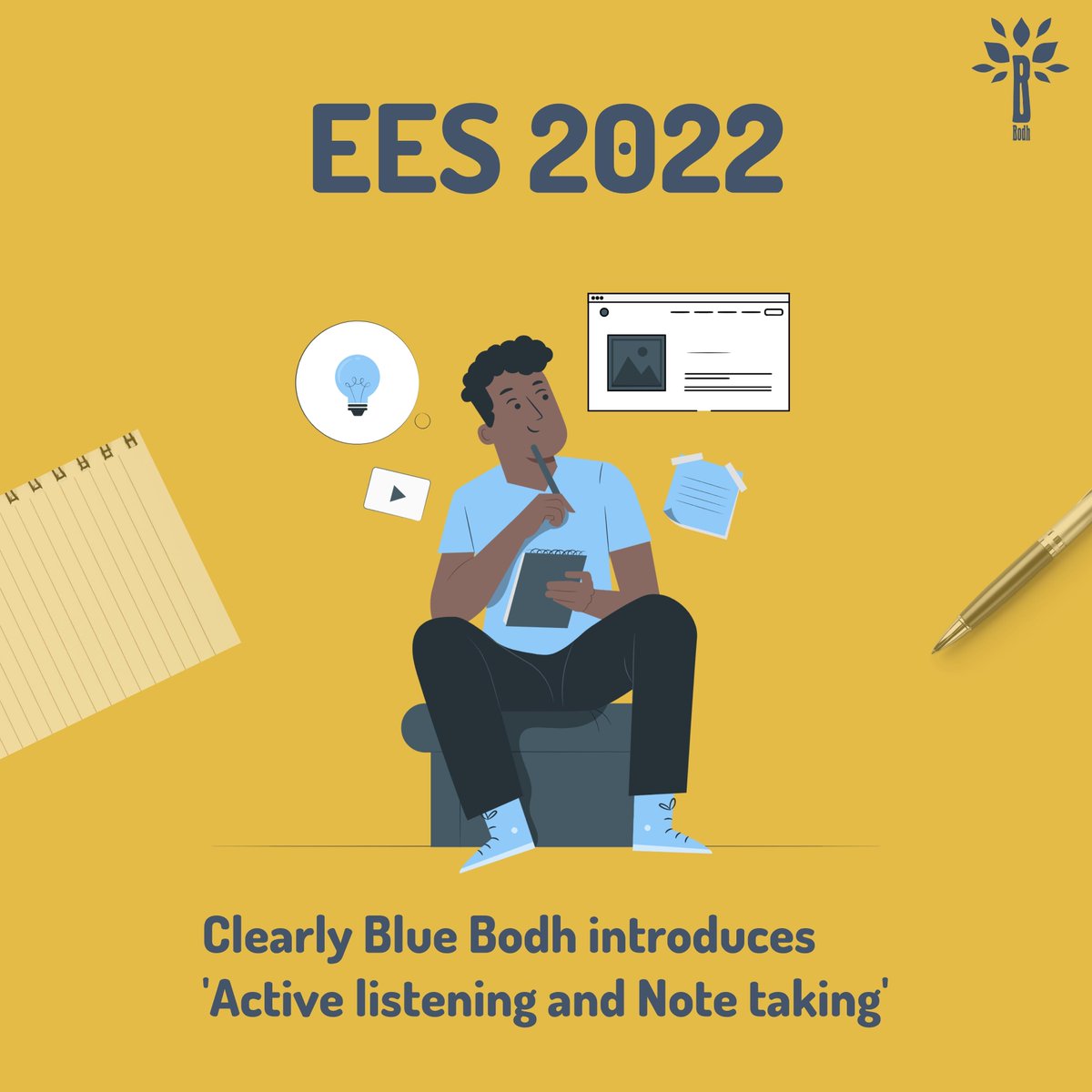 Bodh_CB's tweet photo. Active Listening and Note-taking play a significant role in recognizing others' perspectives and feelings, helping us understand them before responding. SmartEES introduces 'Active listening and Note-taking' 

To know more visit https://t.co/5dAAAkBBFs https://t.co/JTeQRHd9xL