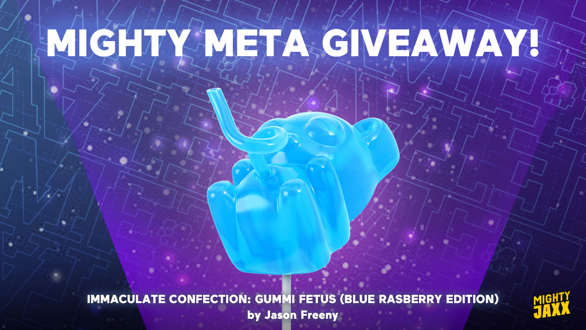 ICYMI – We're giving away 5 exclusive <a href="/MightyJaxx/">Mighty Jaxx</a> physical collectibles worth up to $1600! 🎉

1x Forgeworked Anti Supremacy (The Legacy) in Bronze 
2x Alice in Wasteland (Acid Edition) 
2x Immaculate Confection: Gummi Fetus 

Enter by 25 Aug: gleam.io/uFp9R/mighty-m…

#Giveaway
