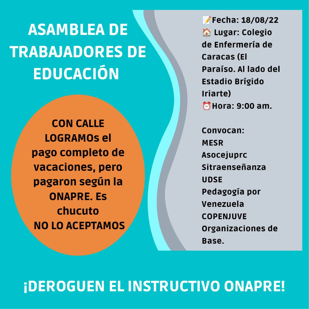Asocejuprc's tweet photo. Asamblea este Jueves. 👇 https://t.co/iLEhFzm3HS