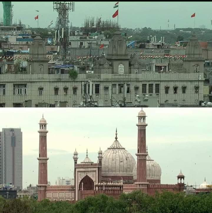 Feel the Difference 

Mandir Vs Jama Masjid 

#IndiaAt75 #india #independenceday2022 #happyindependenceday2022  #indian #nationalflag