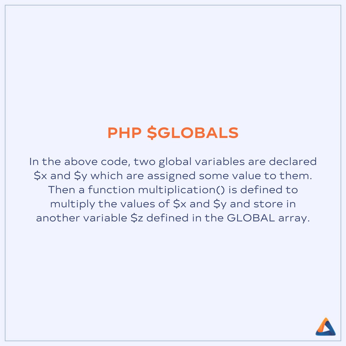 accreteit's tweet photo. Superglobal variables are the core of the #PHP language. 
#phpdeveloper #phpagency #phpprogramming #phpdevelopment #phpdevelopers #phpprogrammer #phpmyadmin #phpwebdevelopment #phpframework #backend #backenddeveloper #backenddev #backenddevelopment #backendprogrammer #accrete https://t.co/0ctYmatRi6