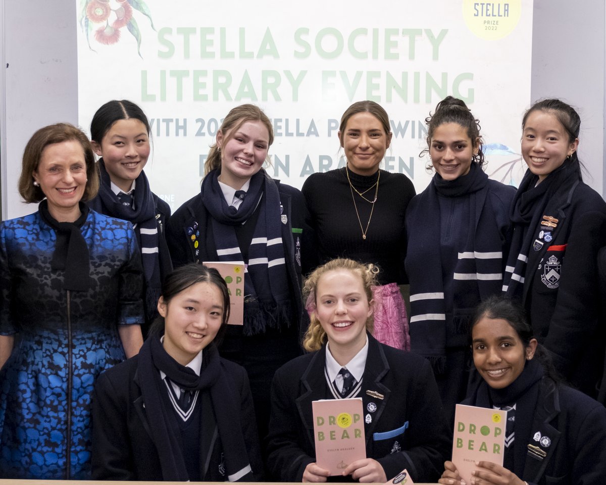 MGGS_SouthYarra's tweet photo. It was terrific to have 2022 @TheStellaPrize Winner &amp; 'Dropbear' author @evelynaraluen as our special guest for the 2022 Stella Society Literary Evening.

Evelyn shared her journey to becoming a writer. Members of the Stella Society also shared their interpretations of her poems. https://t.co/uxJf6By4Ud